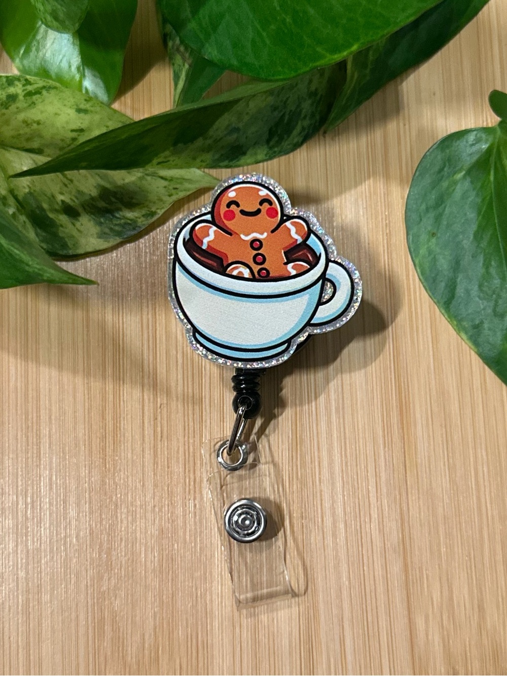 ✨ Velcro Badge Buddy / Christmas / Gingerbread Man / Interchangeable Topper ✨